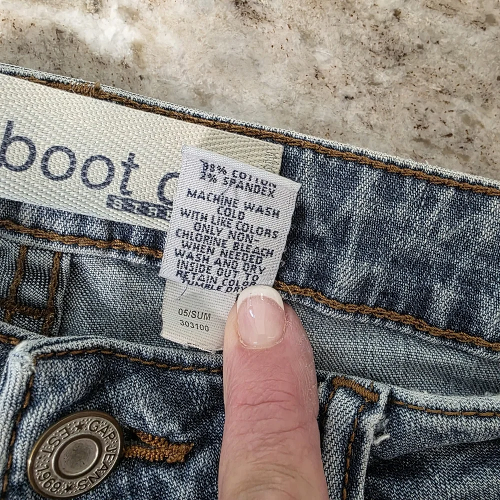 GAP Blue Denim Capri Jeans Bootcut Women's Size 6